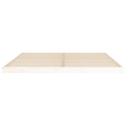 Bedframe Massief Grenenhout Super King 180 x 200 cm Wit