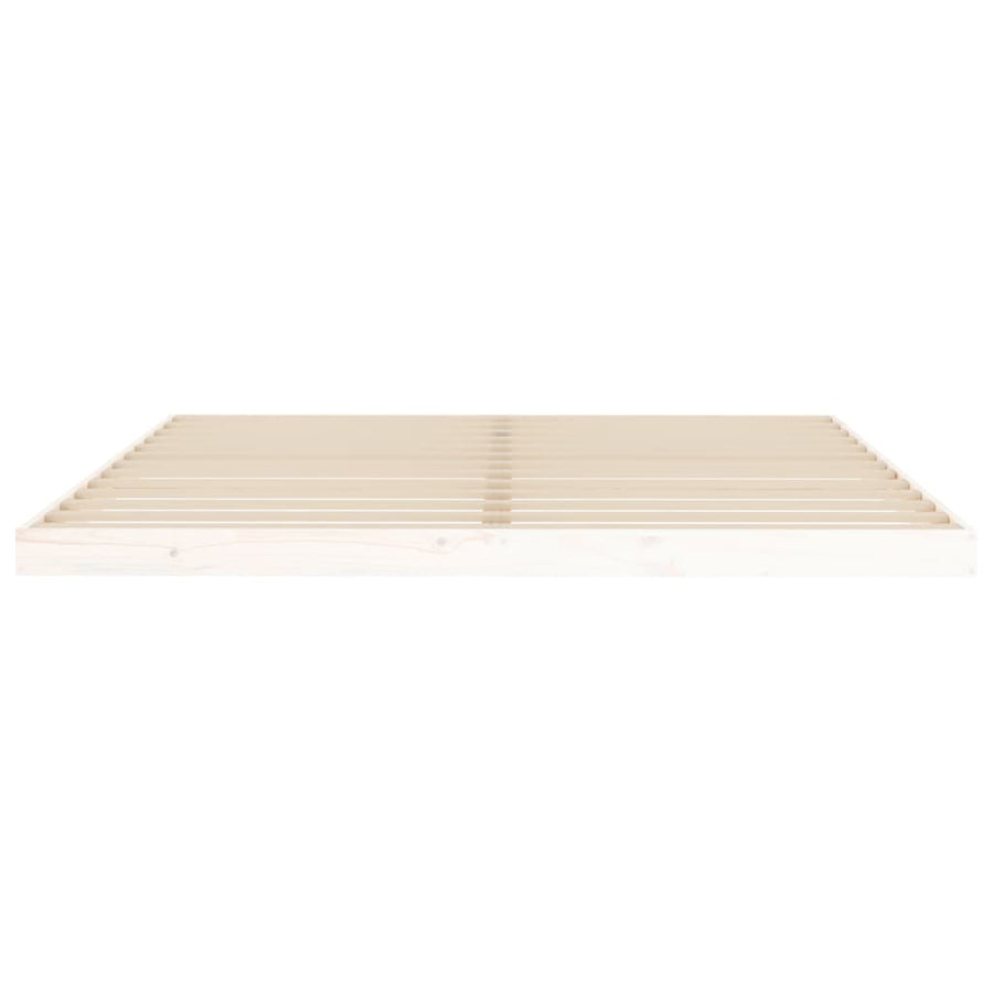 Bedframe Massief Grenenhout Super King 180 x 200 cm Wit