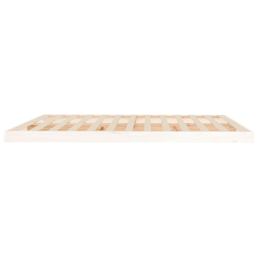 Bedframe Massief Grenenhout Super King 180 x 200 cm Wit