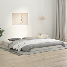 Bedframe Massief Grenenhout Super King 180 x 200 cm Wit