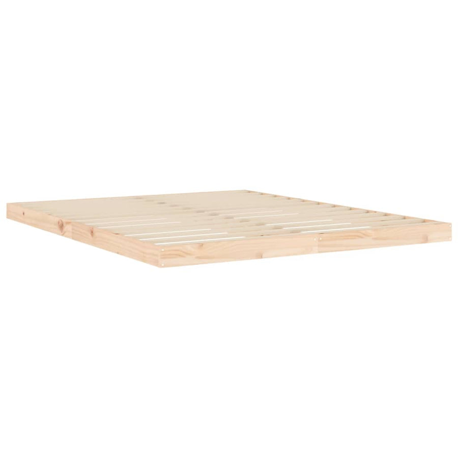 Bedframe Massief Grenenhout 160 x 200 cm Naturel