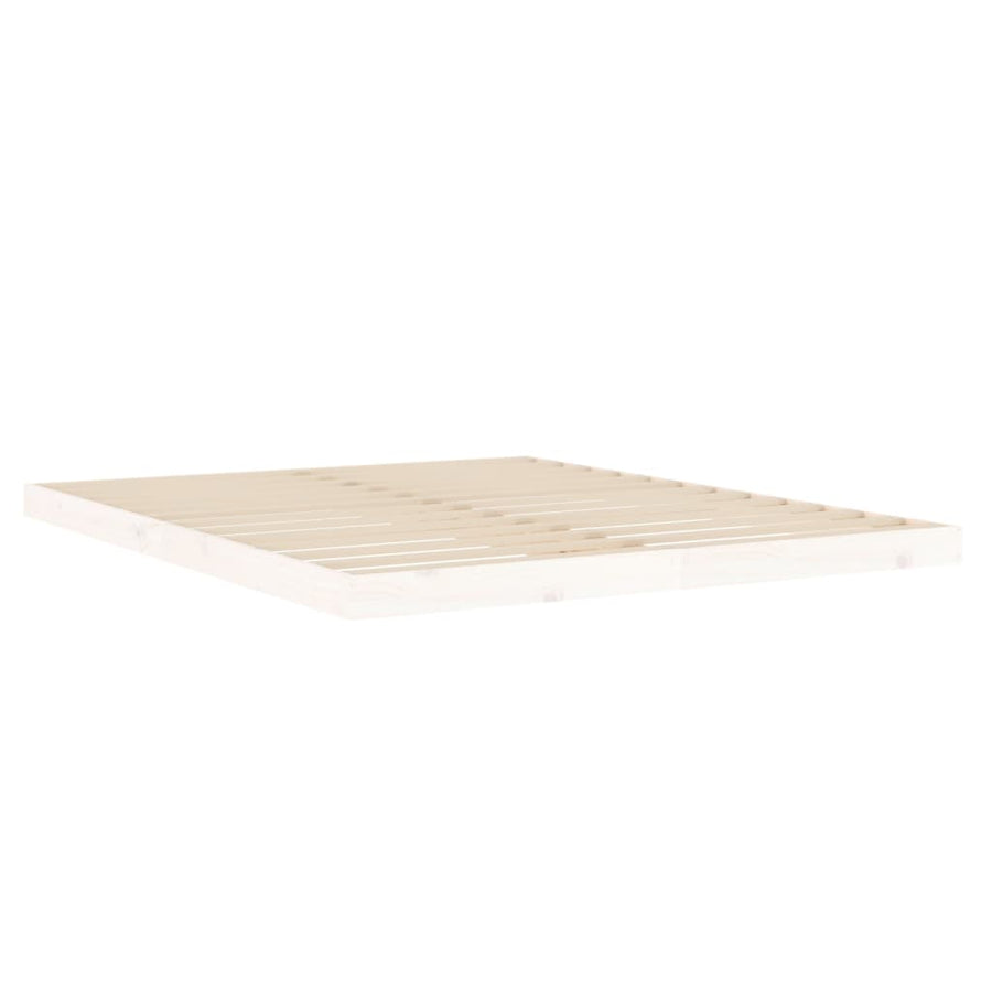 Bedframe Massief Grenenhout 160 x 200 cm Wit