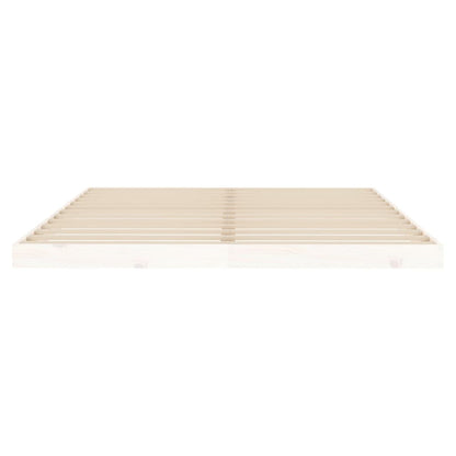 Bedframe Massief Grenenhout 160 x 200 cm Wit