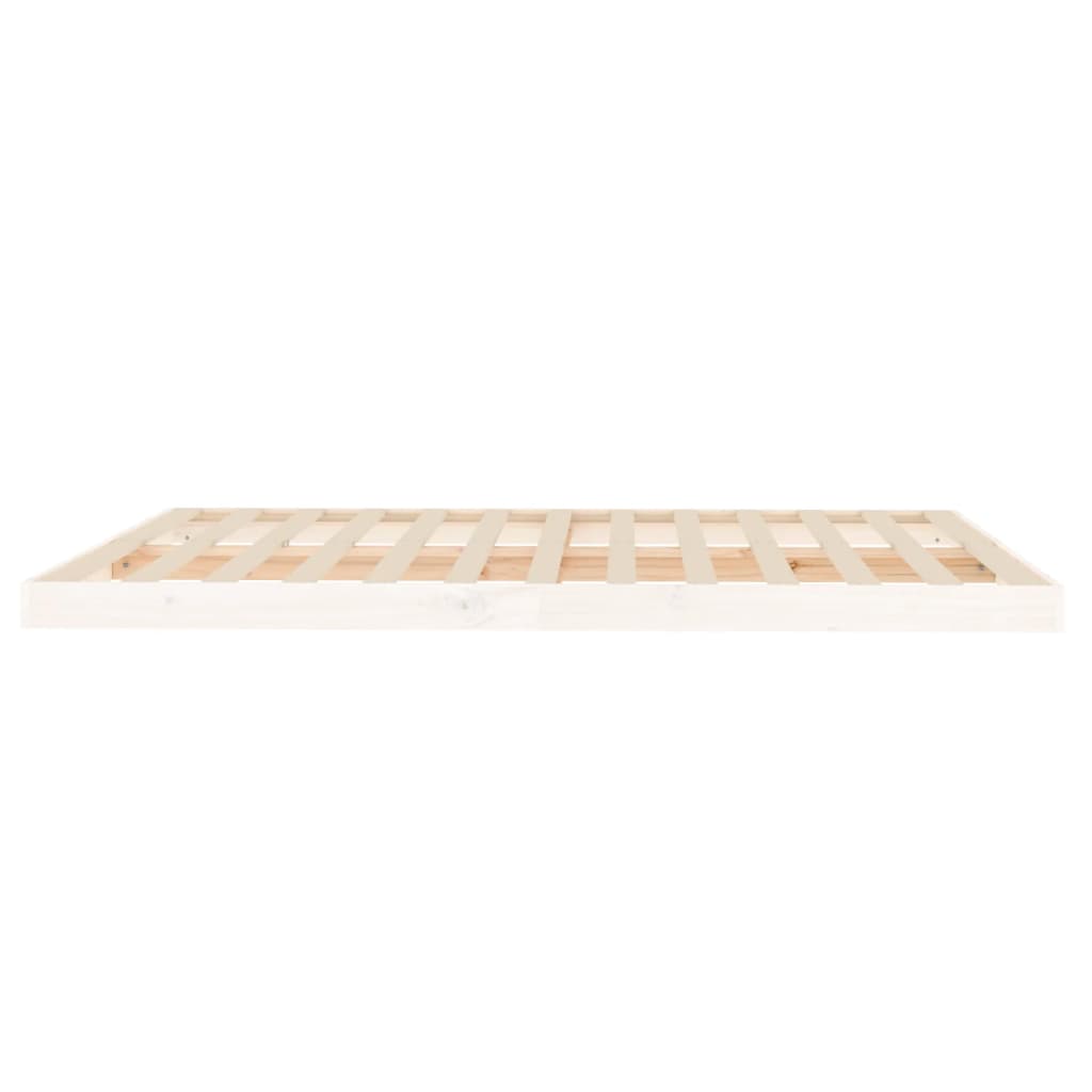 Bedframe Massief Grenenhout 160 x 200 cm Wit