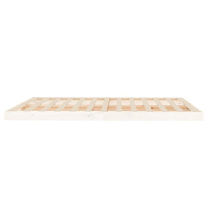 Bedframe Massief Grenenhout 160 x 200 cm Wit