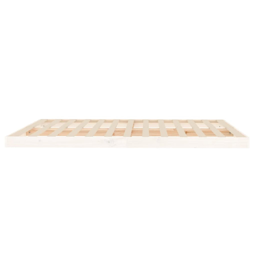 Bedframe Massief Grenenhout 160 x 200 cm Wit