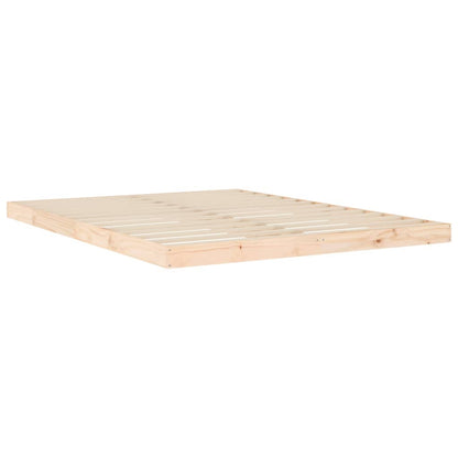 Bedframe Massief Grenenhout King Size 150 x 200 cm Naturel