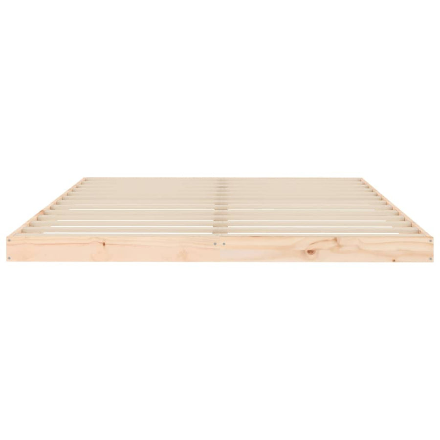 Bedframe Massief Grenenhout King Size 150 x 200 cm Naturel