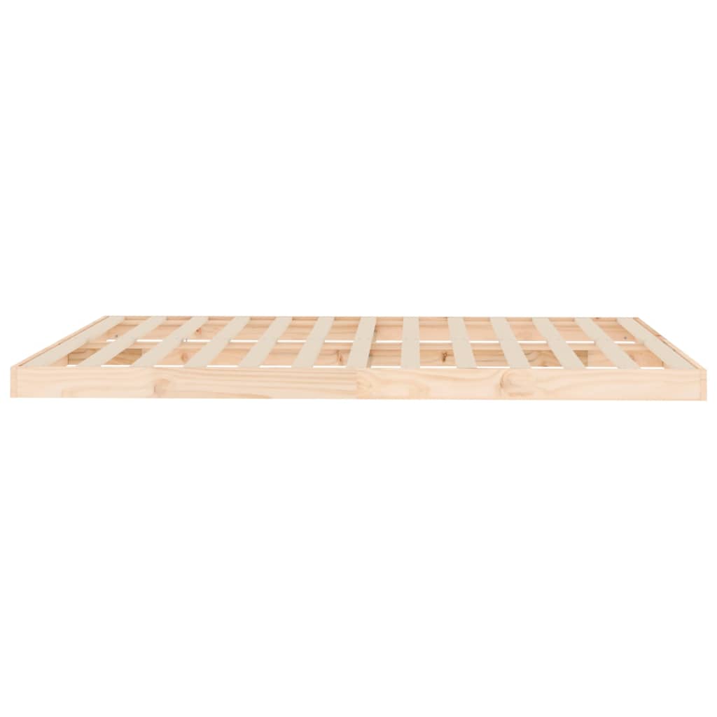 Bedframe Massief Grenenhout King Size 150 x 200 cm Naturel