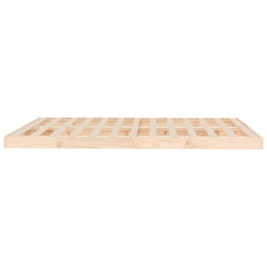 Bedframe Massief Grenenhout King Size 150 x 200 cm Naturel