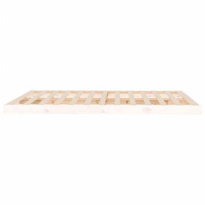 Bedframe Massief Grenenhout King Size 150 x 200 cm Wit