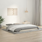 Bedframe massief grenenhout wit 150x200 cm