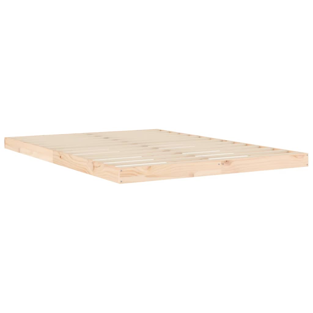 Bedframe Massief Grenenhout 140 x 200 cm Naturel