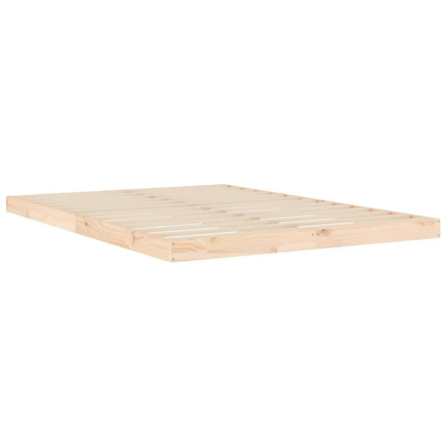 Bedframe Massief Grenenhout 140 x 200 cm Naturel