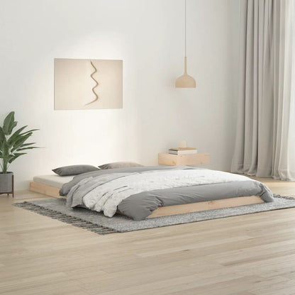 Bedframe Massief Grenenhout 140 x 200 cm Naturel