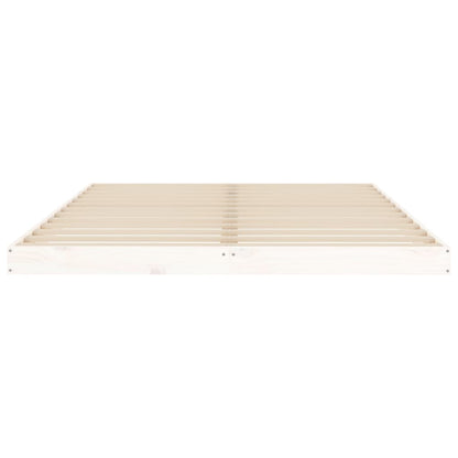 Bedframe Massief Grenenhout 140 x 200 cm Wit