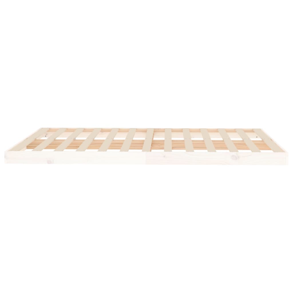 Bedframe Massief Grenenhout 140 x 200 cm Wit