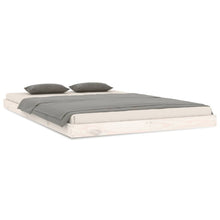 Bedframe Massief Grenenhout 120 x 200 cm Wit