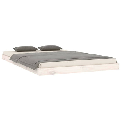 Bedframe Massief Grenenhout 120 x 200 cm Wit