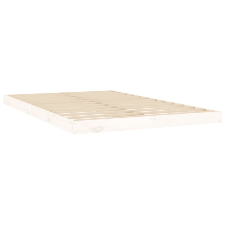 Bedframe Massief Grenenhout 120 x 200 cm Wit