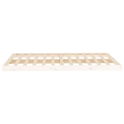 Bedframe Massief Grenenhout 120 x 200 cm Wit