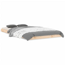 Bedframe Massief Grenenhout 100 x 200 cm Naturel
