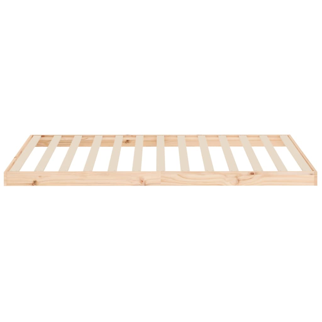 Bedframe Massief Grenenhout 100 x 200 cm Naturel
