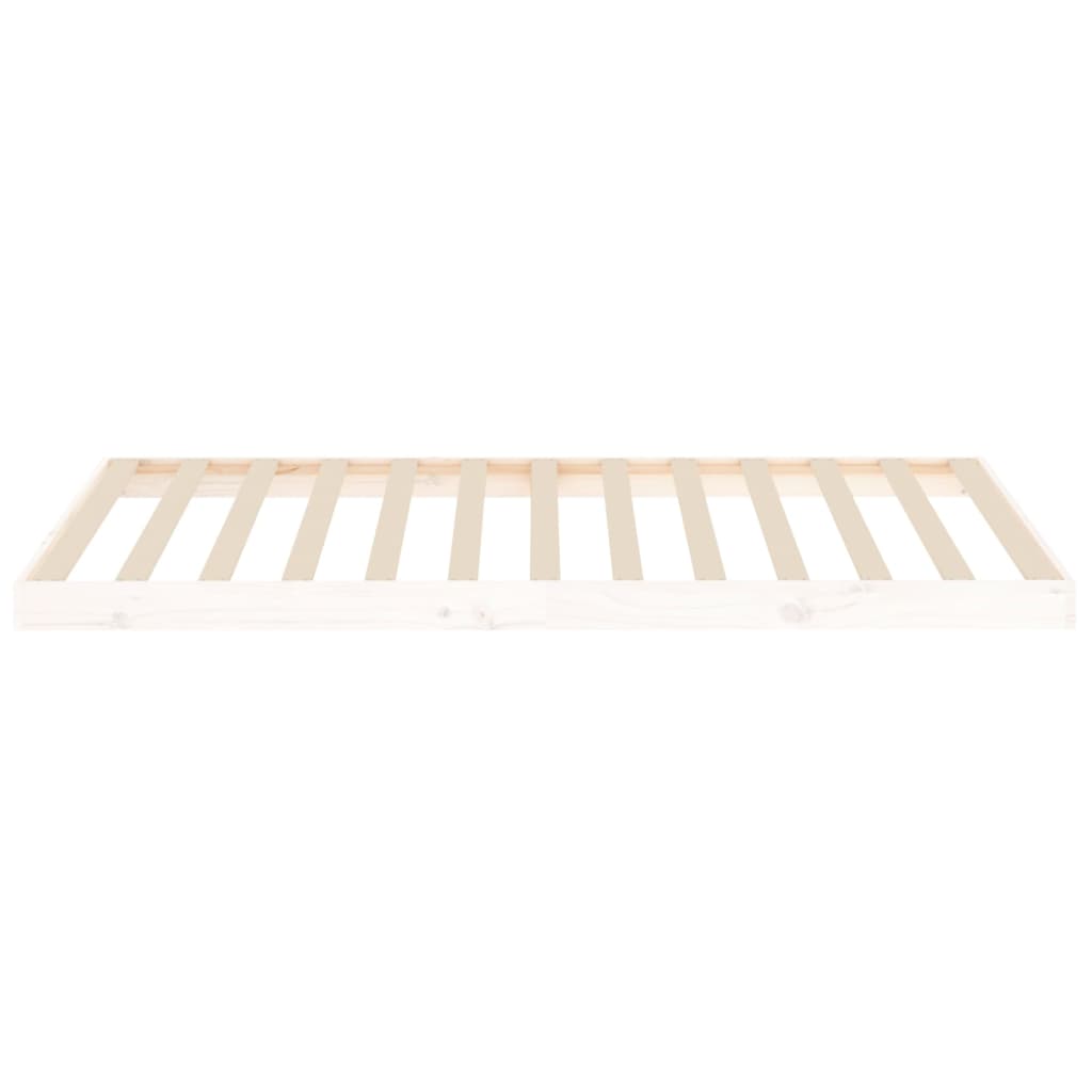 Bedframe Massief Grenenhout 100 x 200 cm Wit