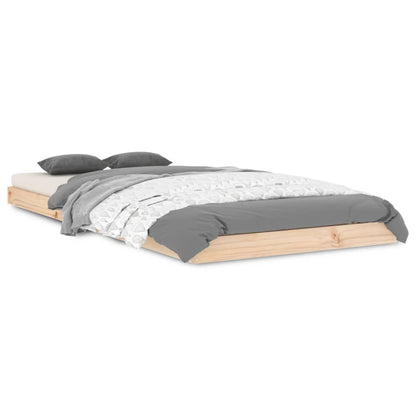 Bedframe Massief Grenenhout 90 x 200 cm Naturel