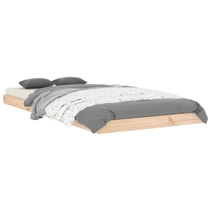 Bedframe Massief Grenenhout 90 x 200 cm Naturel