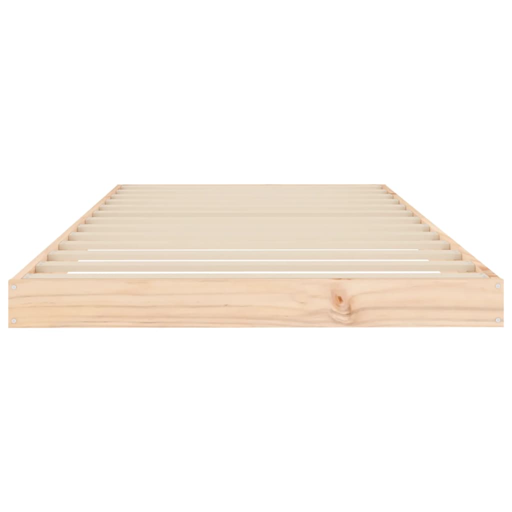Bedframe Massief Grenenhout 90 x 200 cm Naturel