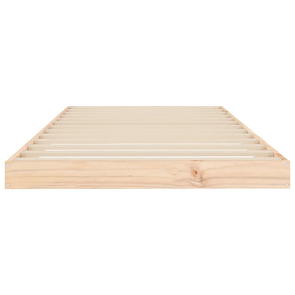 Bedframe Massief Grenenhout 90 x 200 cm Naturel