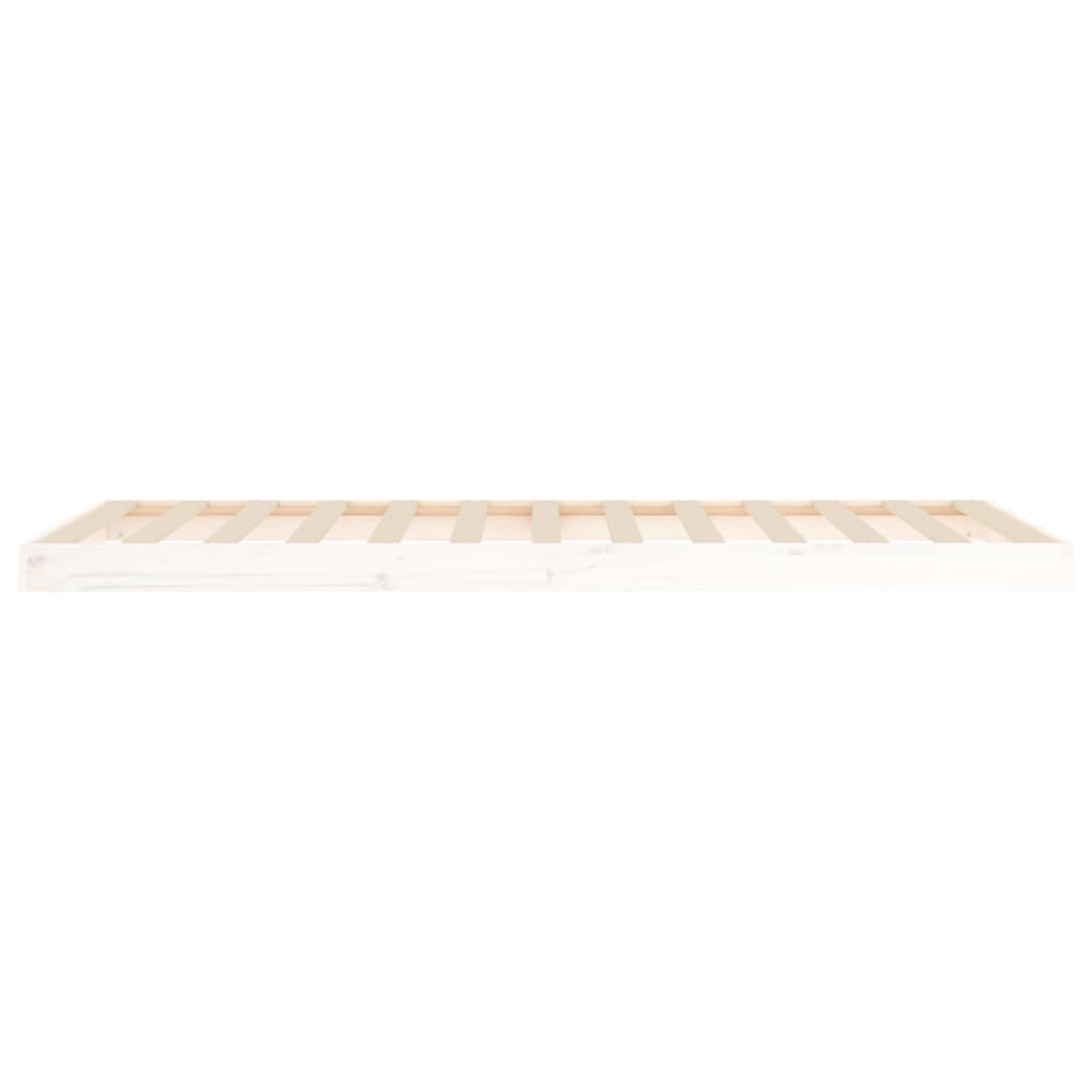 Bedframe Massief Grenenhout 90 x 200 cm Wit