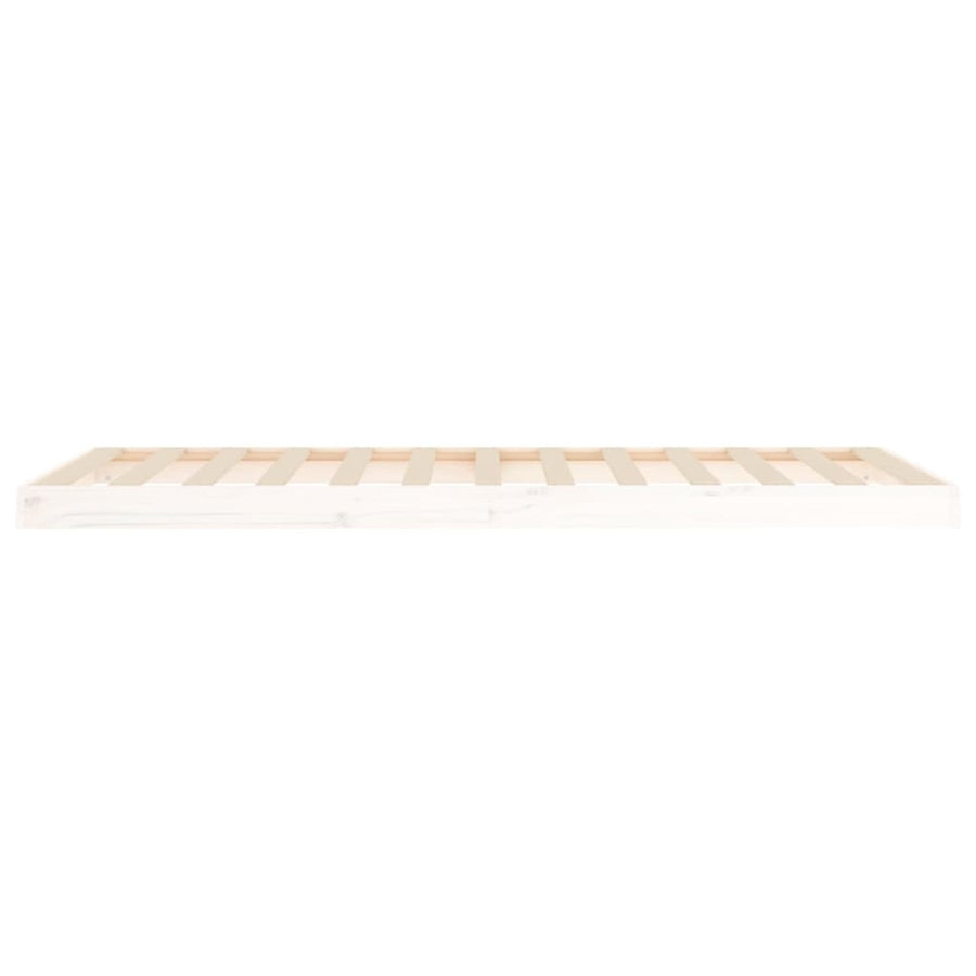 Bedframe Massief Grenenhout 90 x 200 cm Wit