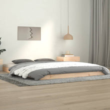Bedframe Massief Grenenhout 140 x 190 cm Naturel