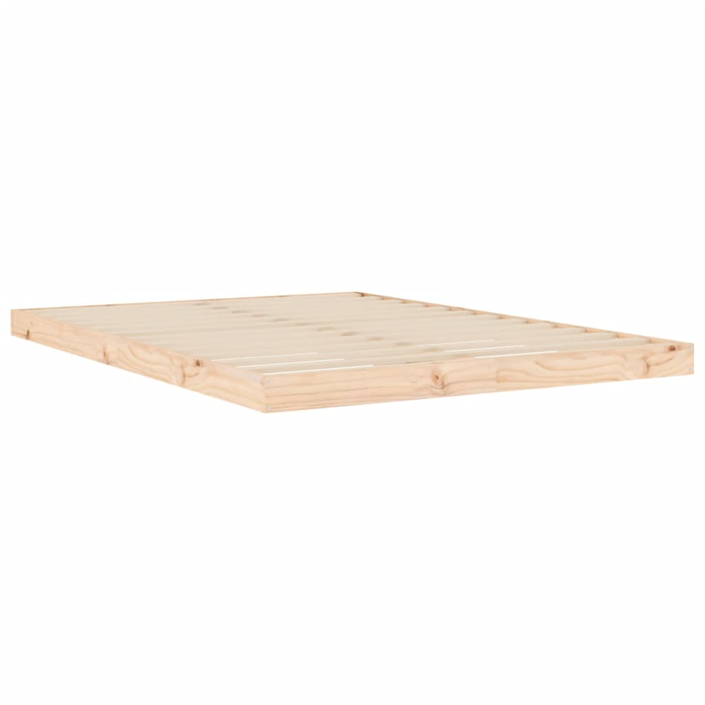 Bedframe Massief Grenenhout Double 135 x 190 cm Naturel