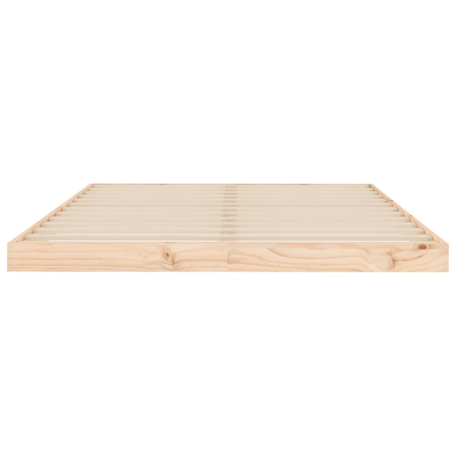 Bedframe Massief Grenenhout Double 135 x 190 cm Naturel