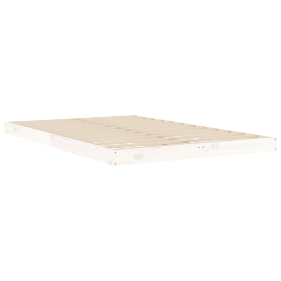 Bedframe Massief Grenenhout Small Double 120 x 190 cm Wit