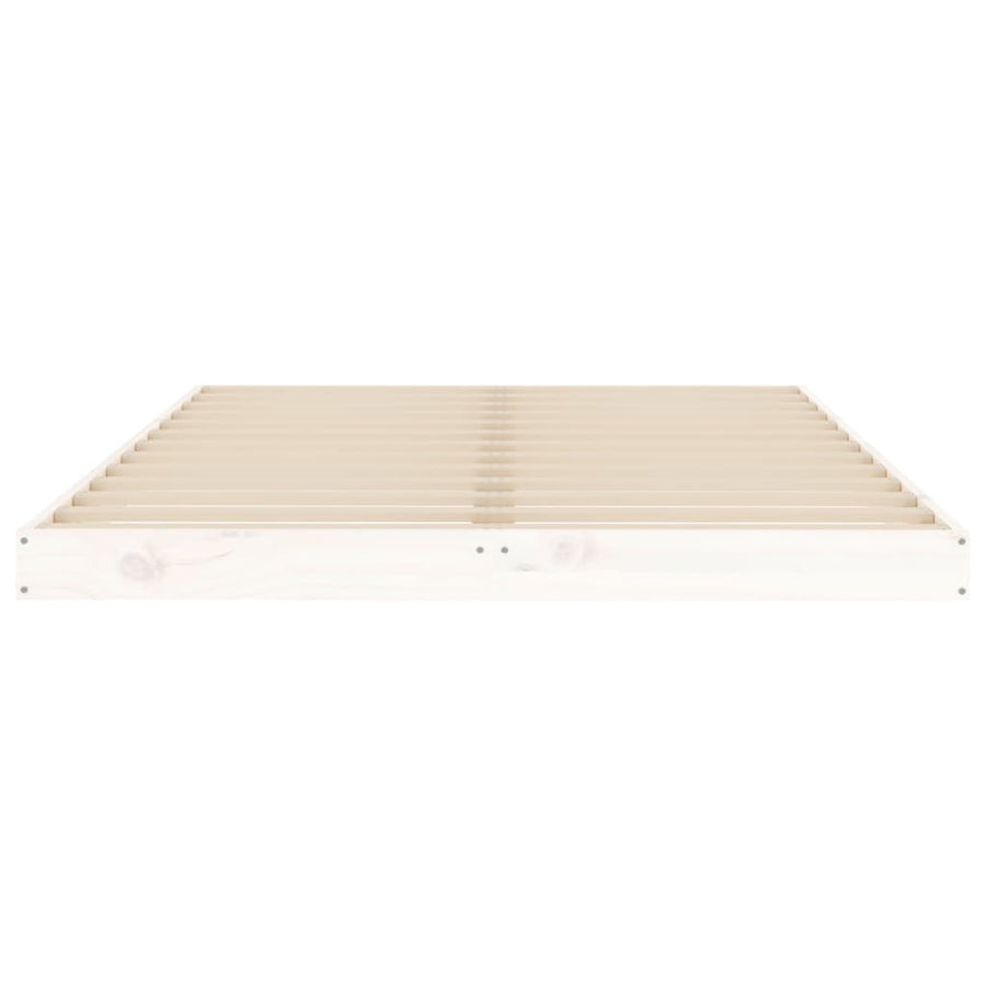 Bedframe Massief Grenenhout Small Double 120 x 190 cm Wit