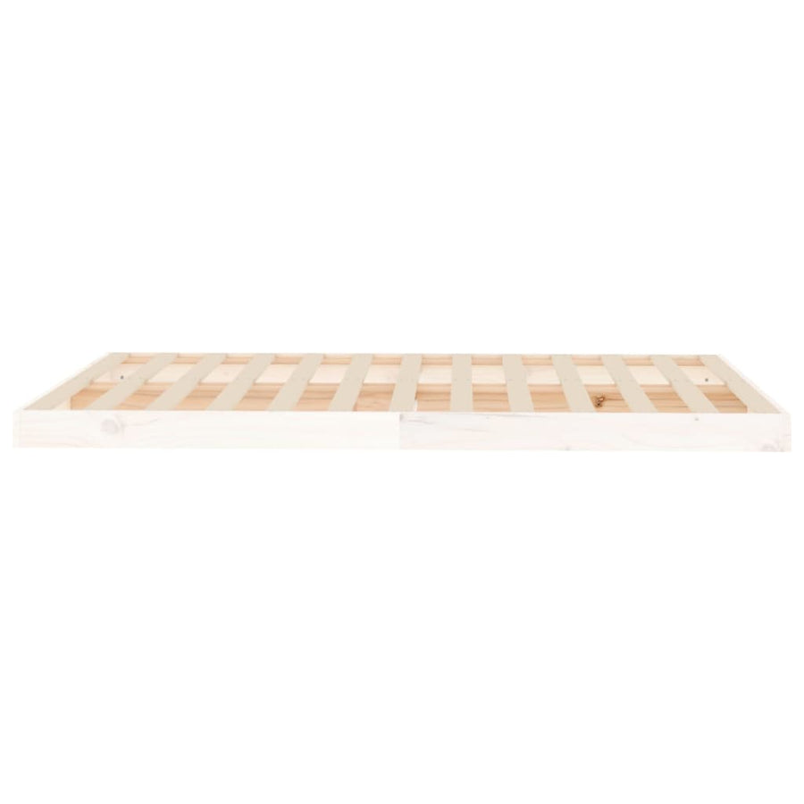 Bedframe Massief Grenenhout Small Double 120 x 190 cm Wit