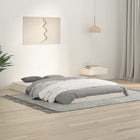 Solid pine bed frame white 120x190 cm