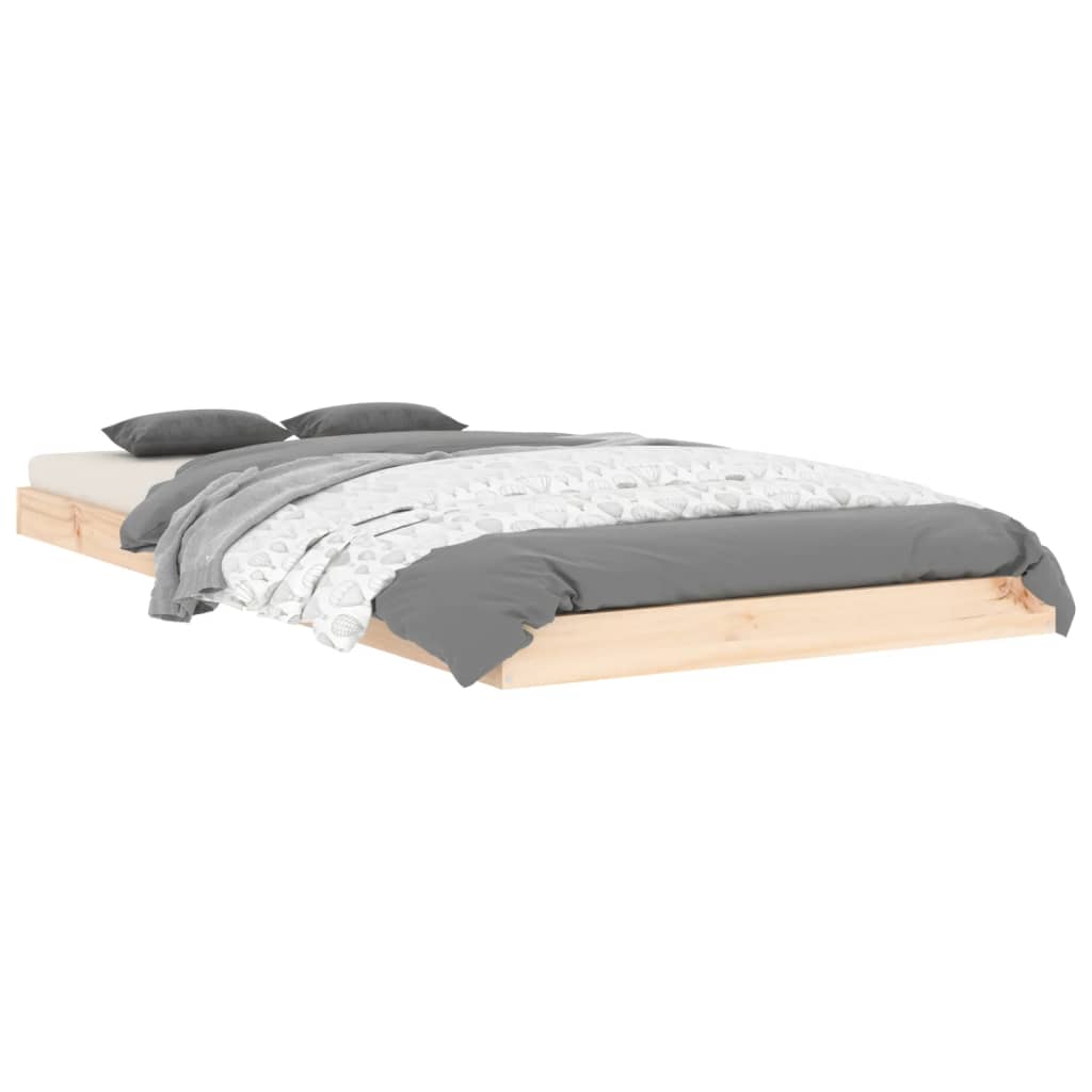 Bedframe Massief Grenenhout Single 90 x 190 cm Naturel