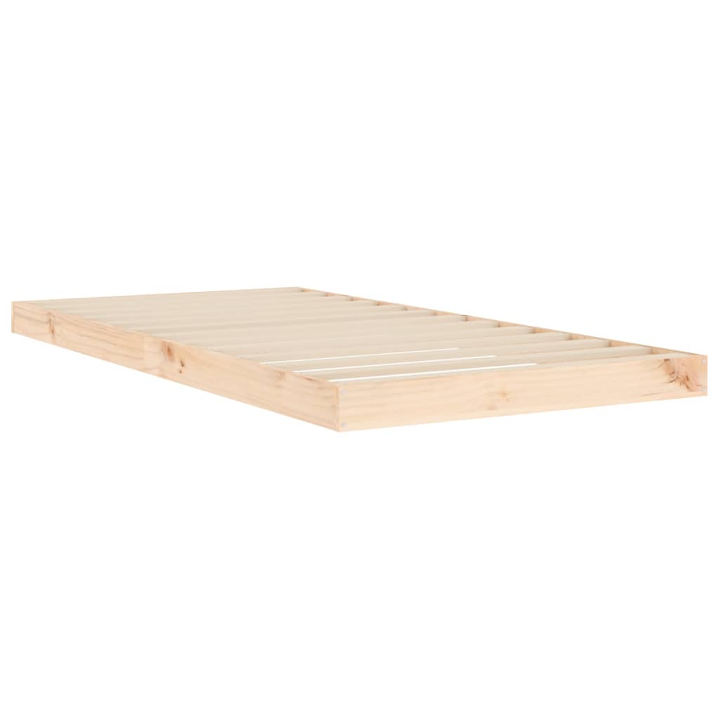 Bedframe Massief Grenenhout Single 90 x 190 cm Naturel