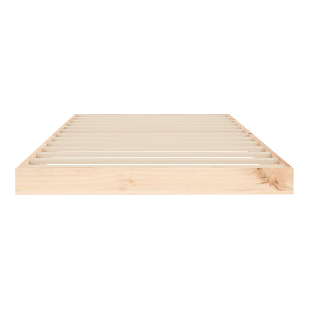Bedframe Massief Grenenhout Single 90 x 190 cm Naturel