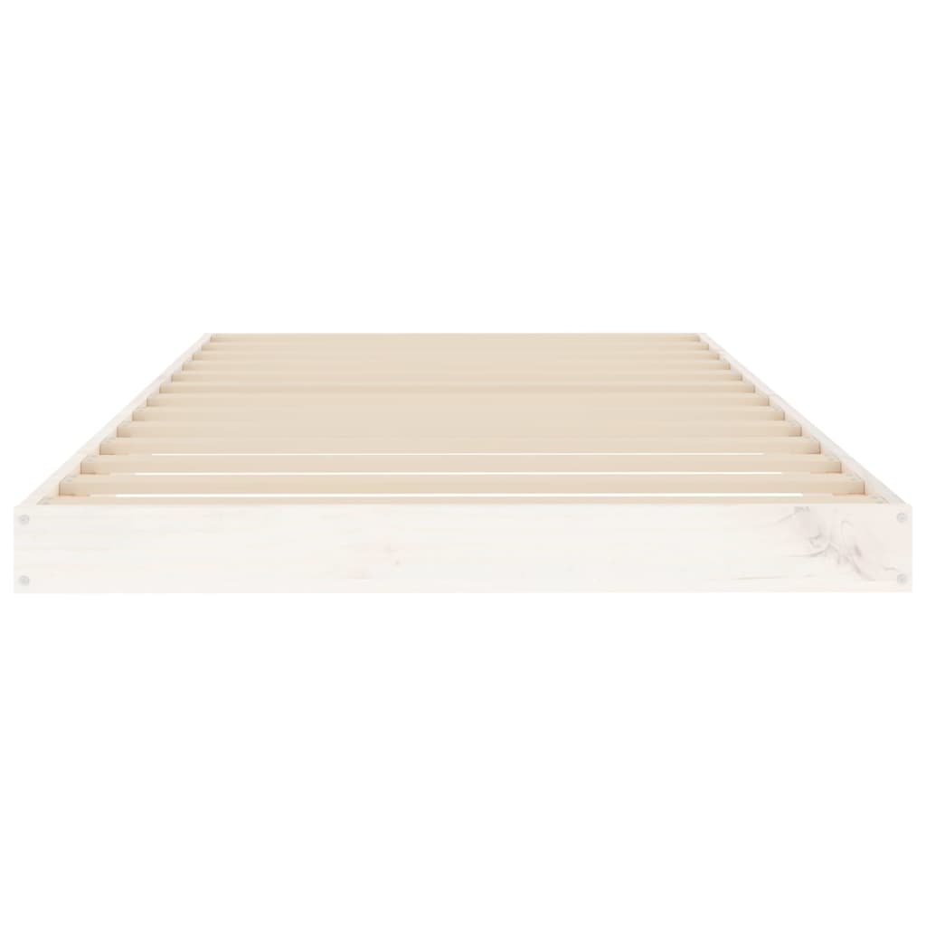 Bedframe Massief Grenenhout Wit 90X190 Cm Single 90 x 190 cm