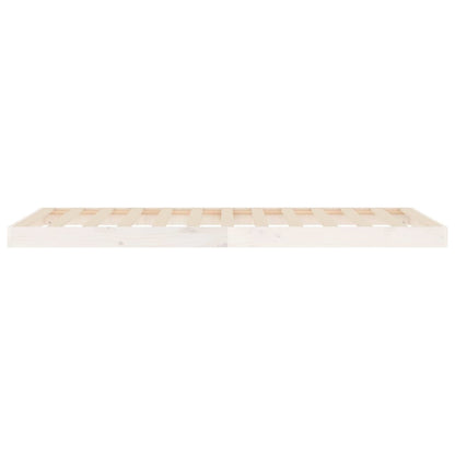 Bedframe Massief Grenenhout Wit 90X190 Cm Single 90 x 190 cm