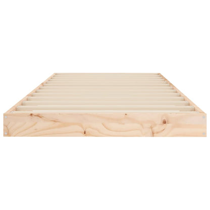Bedframe Massief Grenenhout 75 x 190 cm Naturel