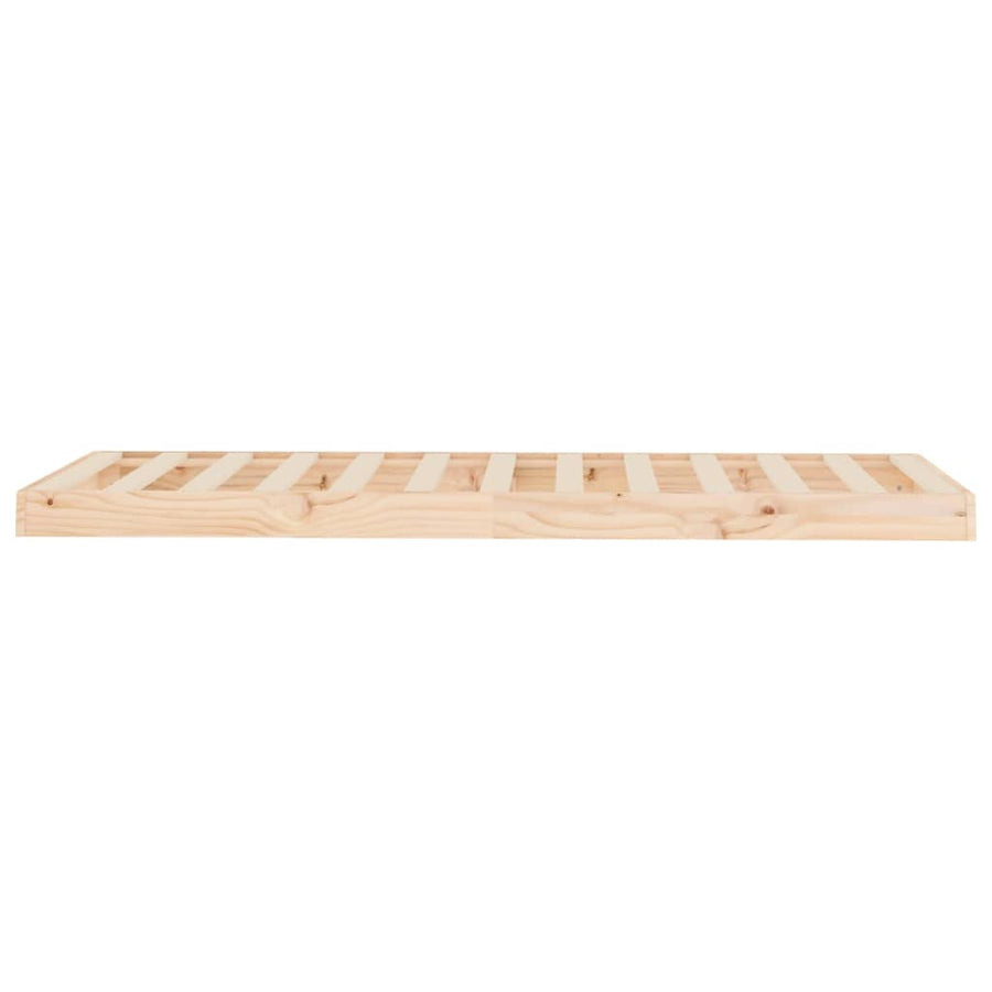 Bedframe Massief Grenenhout 75 x 190 cm Naturel