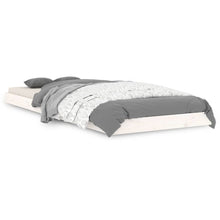 Bedframe Massief Grenenhout Small Single 75 x 190 cm Wit