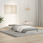 Bedframe massief grenenhout wit 75x190 cm
